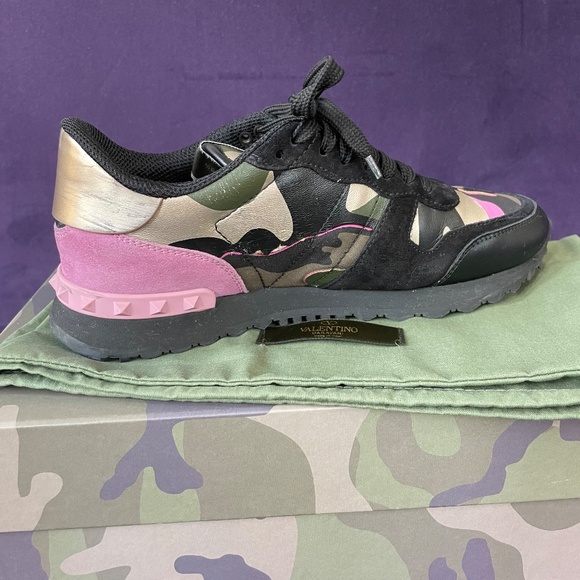 Valentino pink camo sneakers, size 38. - Picture 5 of 10